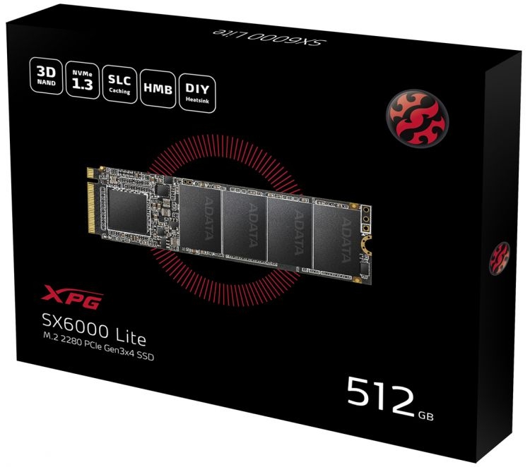 ADATA XPG SX6000 Lite 512Gb M.2 2280 ASX6000LNP-512GT-C