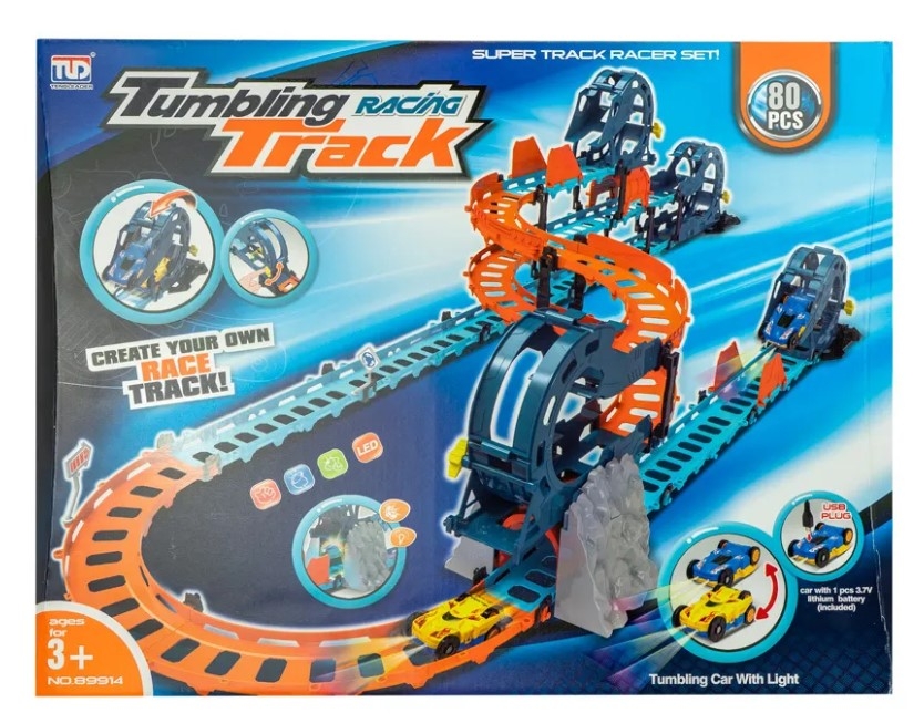 Tengleader Конструктор "Tumbling Racer Track 89914" 80 деталей