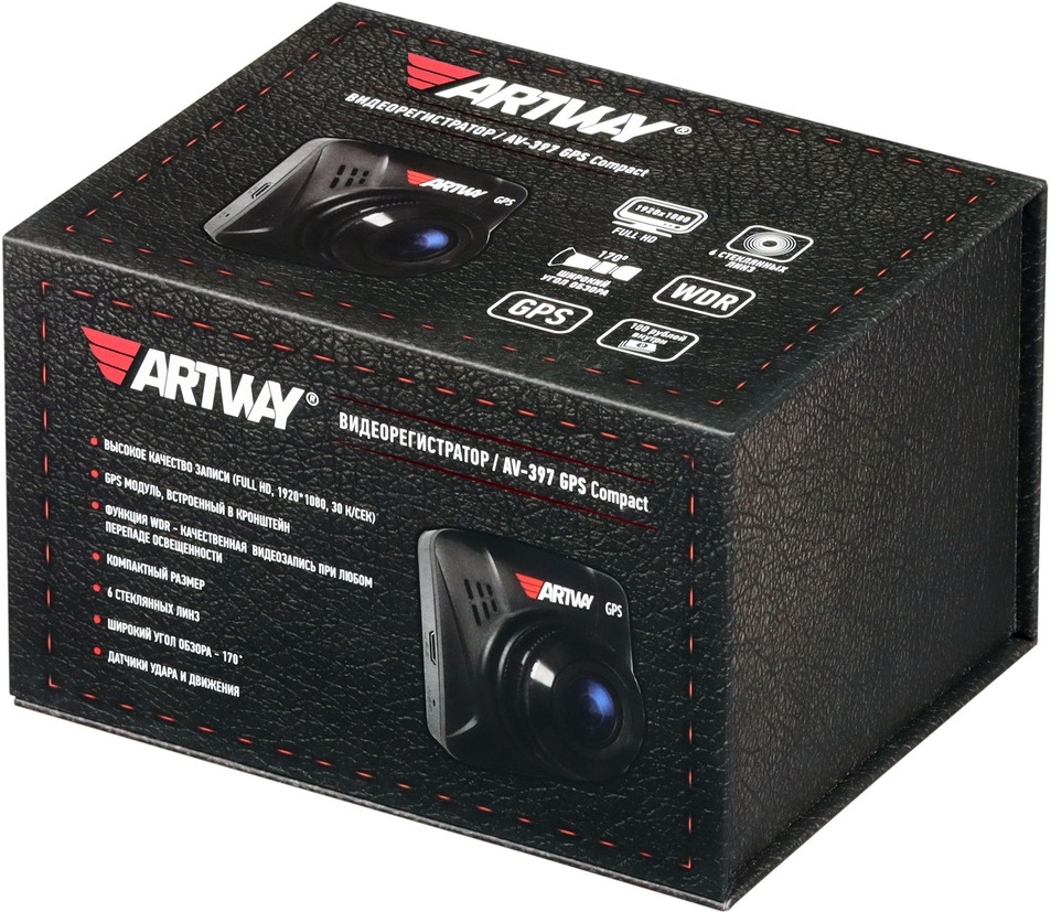 Artway Видеорегистратор AV-397, GPS Compact