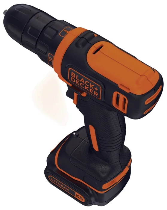 Black & Decker Аккумуляторная дрель-шуруповерт BDCDD12K1B 26 Н·м