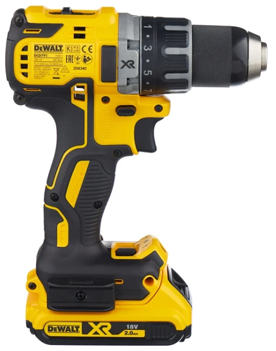 DeWalt Аккумуляторная дрель-шуруповерт DCD791D2 70 Н·м