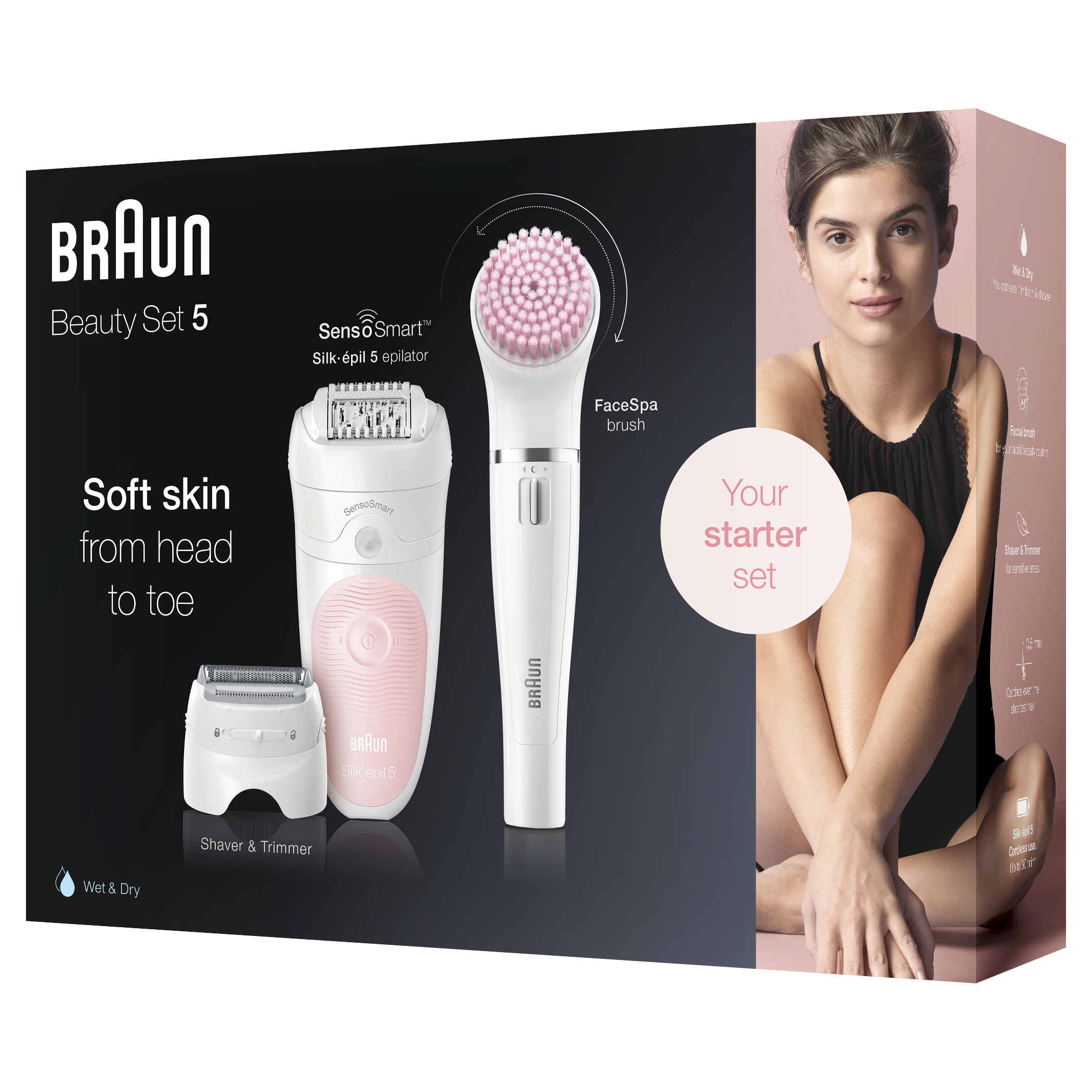 Braun 5-885BS Silk-épil Beauty Set 5