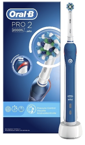 Braun Электрическая зубная щетка Oral-B Pro 2 2000 CrossAction