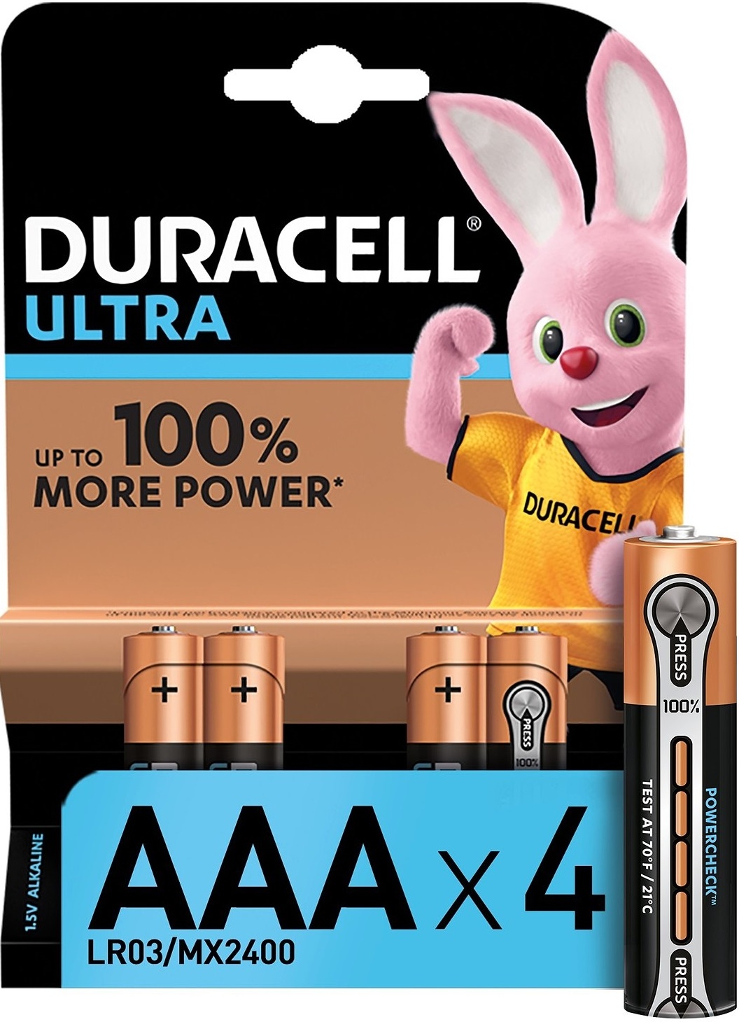 Duracell Батарейки AAA Ultra, 4 шт. (LR03-4BL)