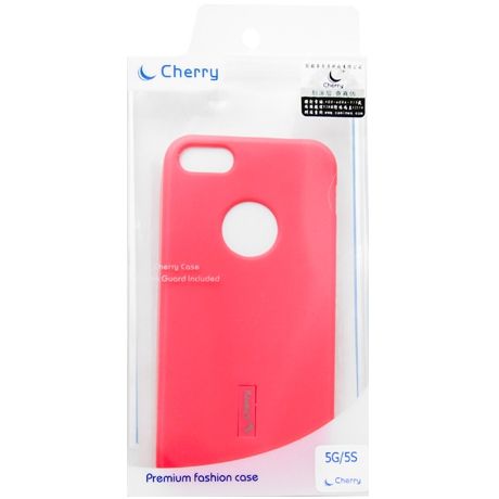Cherry Чехол для iPhone 5/5S (силиконовая накладка)