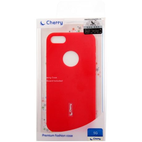 Cherry Чехол для iPhone 5/5S (силиконовая накладка)