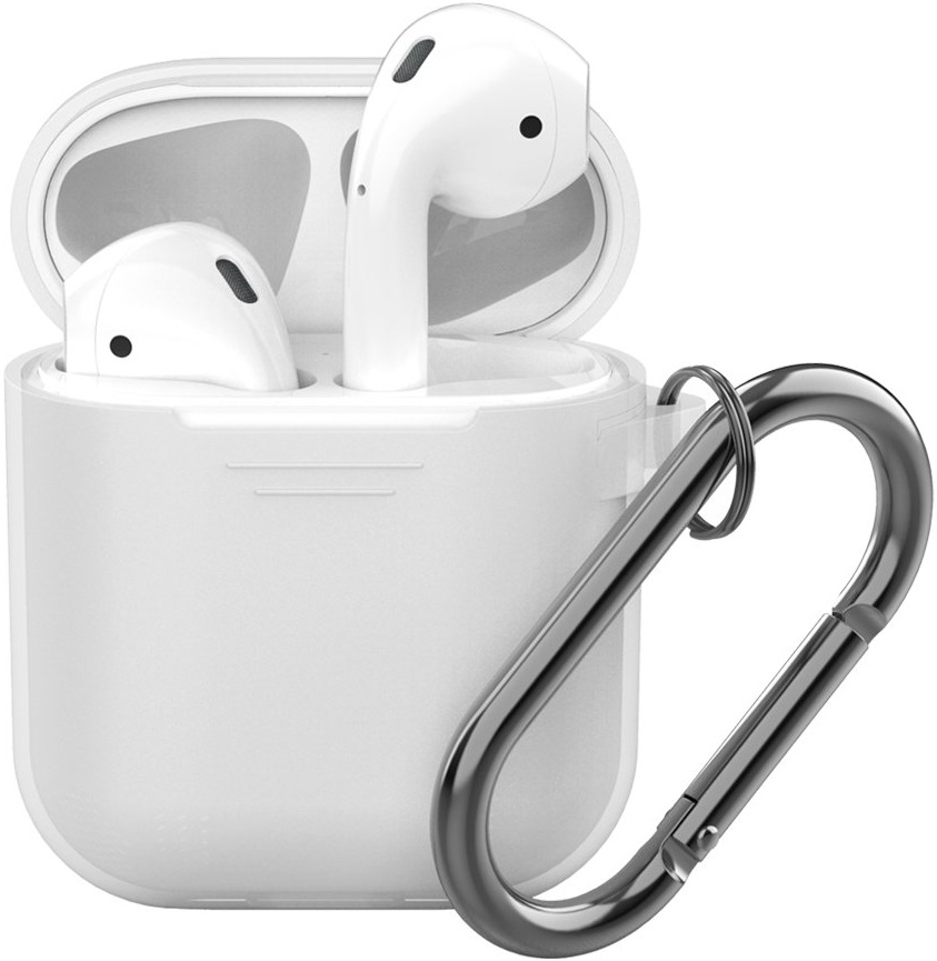 Deppa Кейс для Apple AirPods с карабином