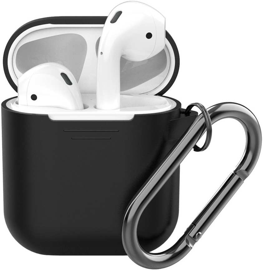 Deppa Кейс для Apple AirPods с карабином