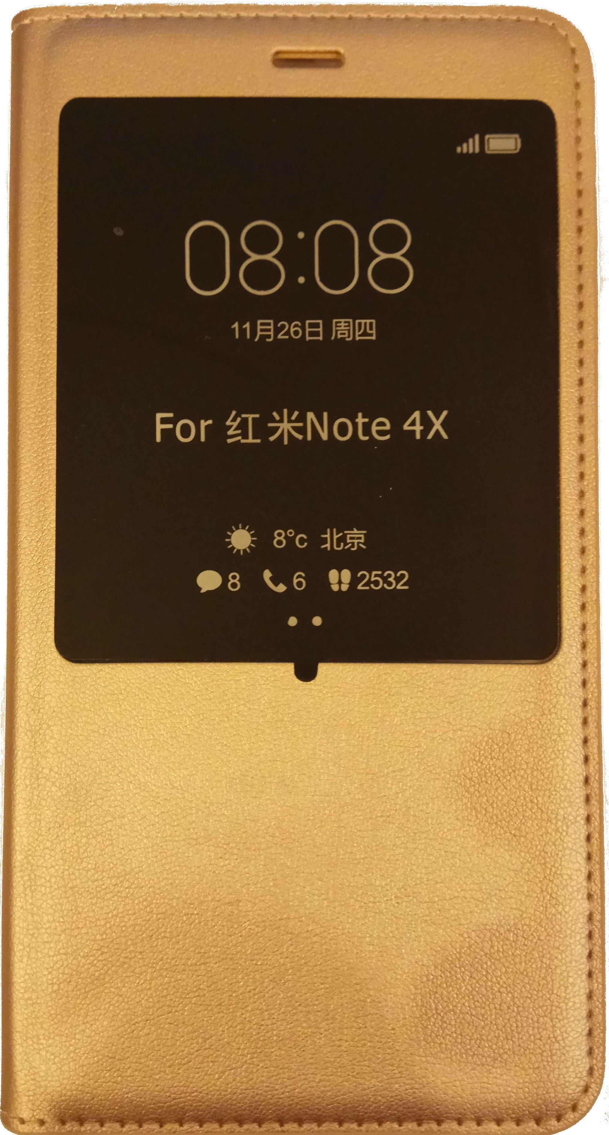 DisMac Чехол-книжка LeatherCase для Xiaomi Redmi Note 4X
