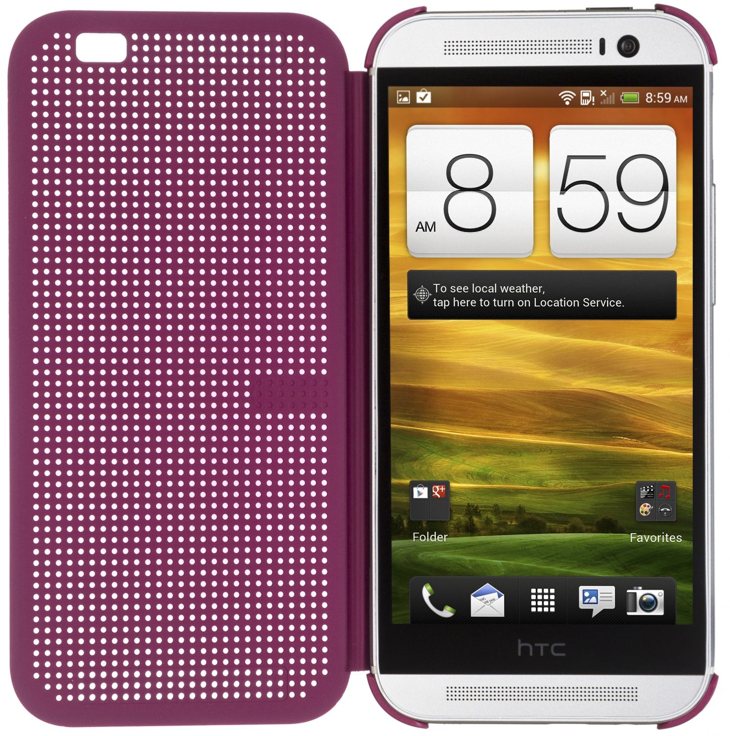 HTC Чехол-книжка для HTC One M8 Dot Case View (HC M100)