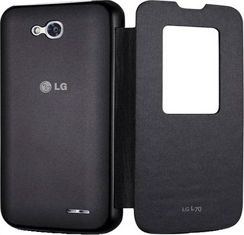 LG Оригинальный чехол-книжка Quick Window для LG L70 D325