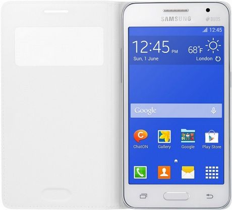 Samsung Чехол-книжка S-View Cover для Samsung Galaxy Core 2 Duos G355h