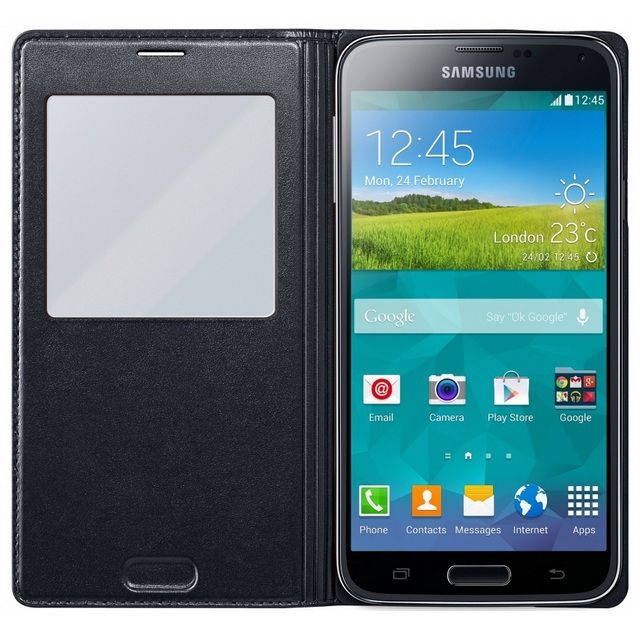 Samsung Чехол-книжка S-View Cover для Samsung Galaxy S5 G900F 