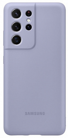 

Чехол-накладка Silicone Cover для Samsung Galaxy S21 Ultra 5G SM-G998B (violet)