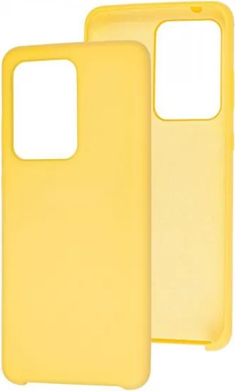 noname / Чехол-накладка Silicone Cover для Samsung Galaxy S20 Ultra SM-G988 (yellow)