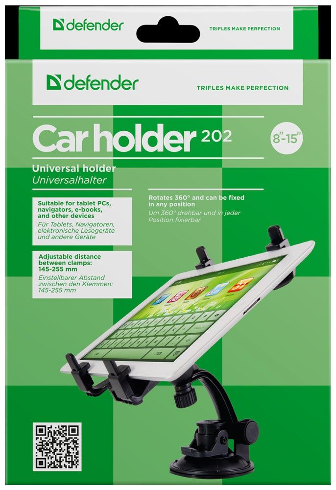 Defender Автомобильный держатель Car holder 202 8-15'' (для планшетов)