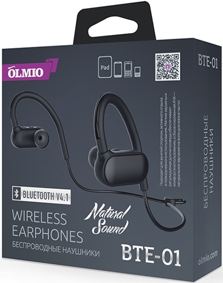 OLMIO Беспроводные Bluetooth-наушники BTE-01