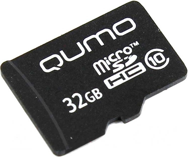 

Карта памяти Qumo, microSDHC class 10 UHS-I U1 32GB + SD adapter