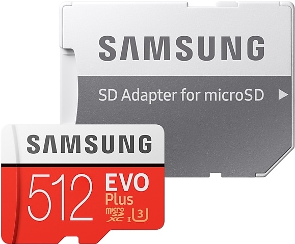 Samsung microSDHC 512GB class 10 UHS-1 EVO Plus MB-MC512GA