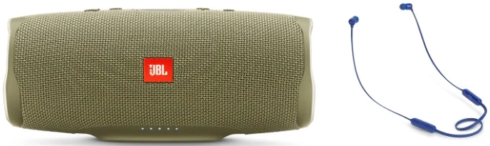 JBL Портативная колонка Charge 4 + наушники T110BT