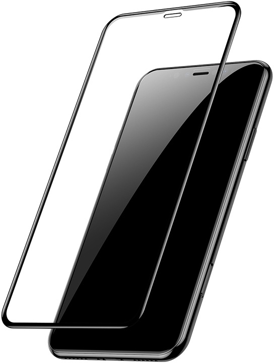 PERO / Защитное стекло Full Glue для Apple iPhone 12/ iPhone 12 Pro (black)