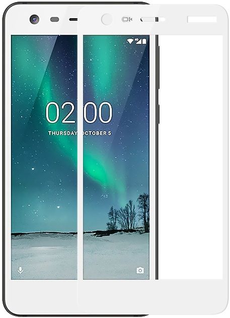

Защитное стекло FullScreen для Nokia 2 (white)