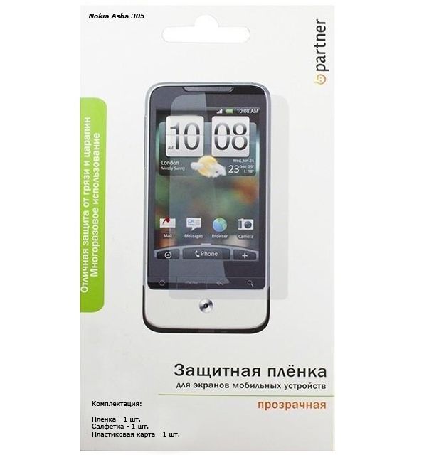 Partner Защитная пленка для Nokia Asha 305 / Asha 306 