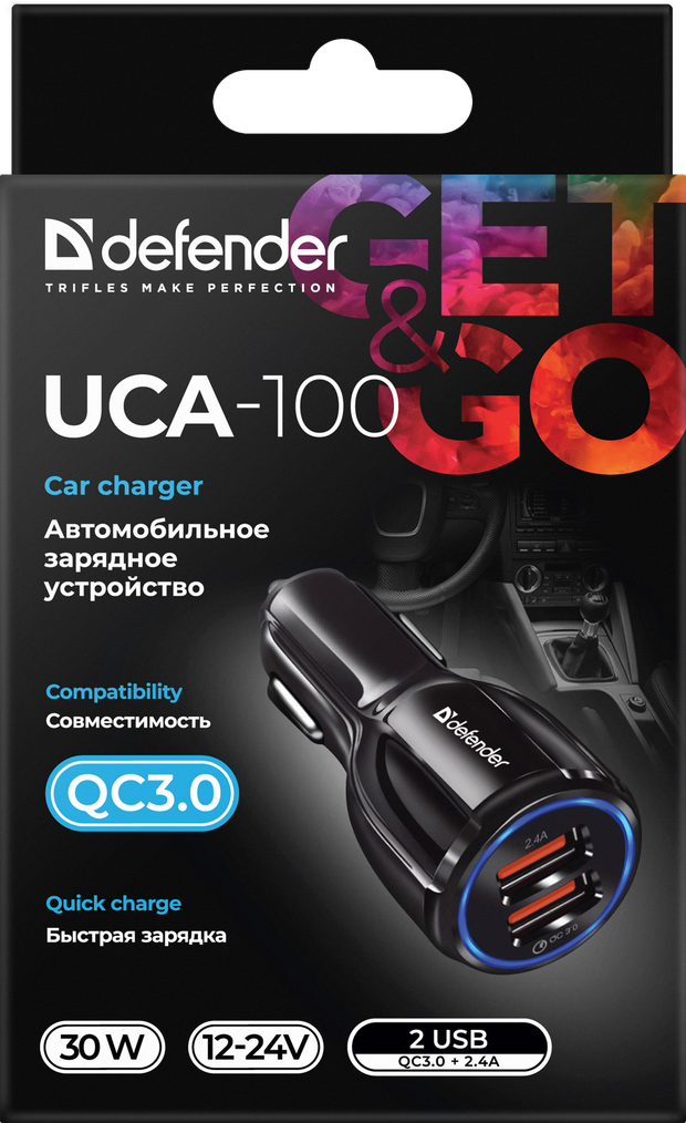 Defender Автомобильное зарядное устройство UCA-100
