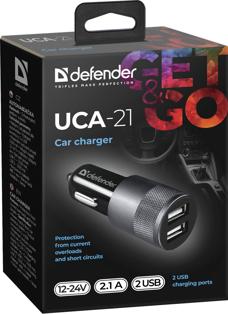 Defender Автомобильное зарядное устройство UCA-21
