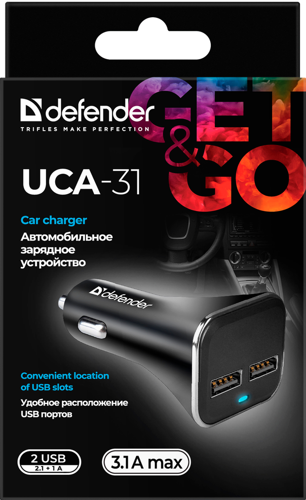 Defender Автомобильное зарядное устройство UCA-31