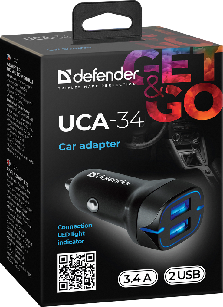 Defender Автомобильное зарядное устройство UCA-34