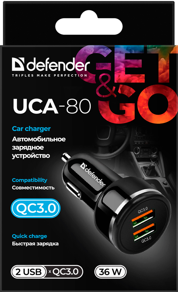 Defender Автомобильное зарядное устройство UCA-80