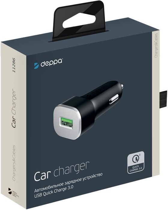 Deppa Автомобильное зарядное устройство USB Quick Charge 3.0