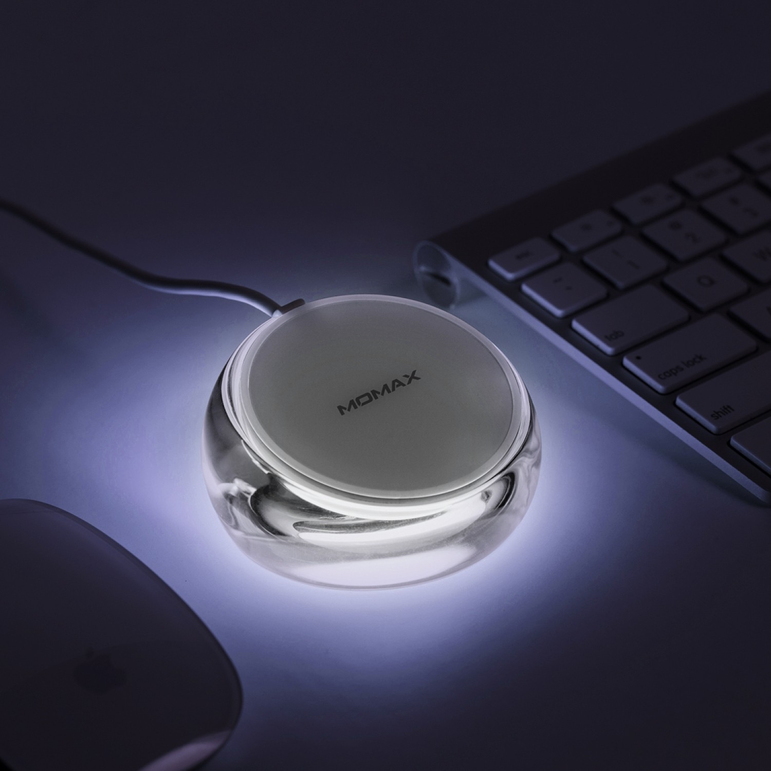 Momax Беспроводное зарядное устройство Q.Dock Crystal Fast Wireless Charger