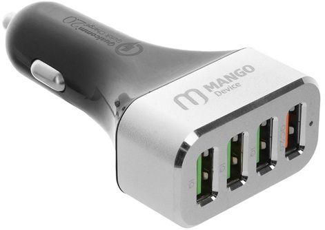 Mango Автомобильное зарядное устройство Quick Charge 2.0 4USB, 1A-2.4A