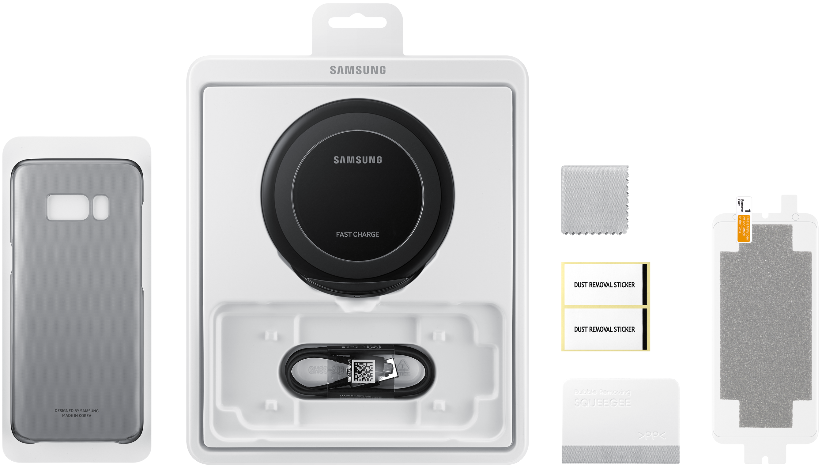 Samsung Чехол-накладка Clear Cover для Samsung Galaxy S20 SM-G980F + Беспроводное зарядное устройство EP-NG930