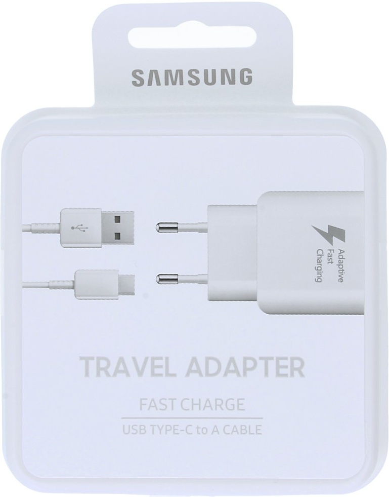 Samsung Сетевое зарядное устройство EP-TA300 + кабель USB Type-C, 2.1A