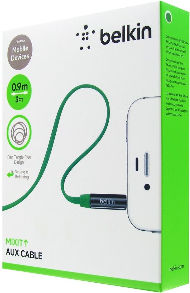 Belkin Аудио-кабель Mixit AUX 3.5 мм - 3.5 мм, 0.9м