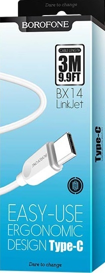 Borofone Кабель BX14 LinkJet USB - USB Type-C, 2 м