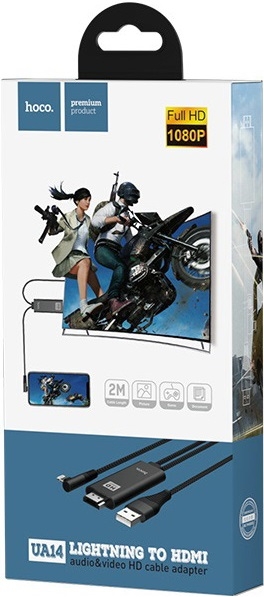 Hoco Кабель UA14 HDMI - 8pin, 2м