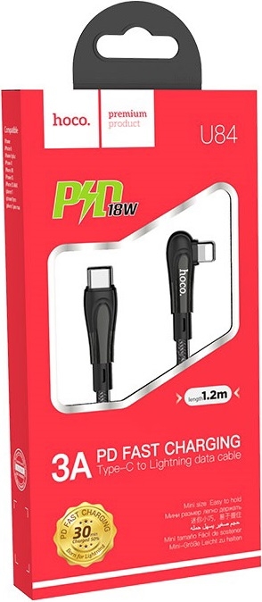 Hoco Кабель U84 Rally USB Type-C - 8pin, 3А
