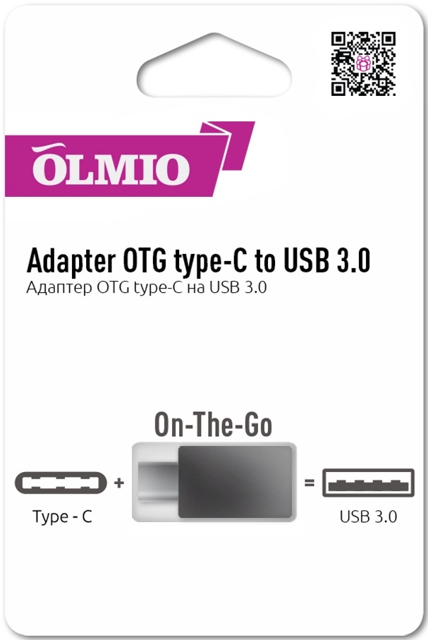OLMIO OTG-адаптер "On-The-Go" USB 3.0 - USB-Type-C
