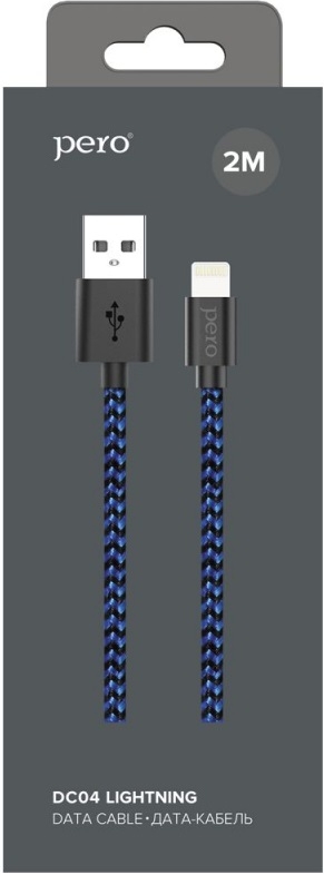 PERO Кабель DC04 USB - 8pin Lightning, 2м