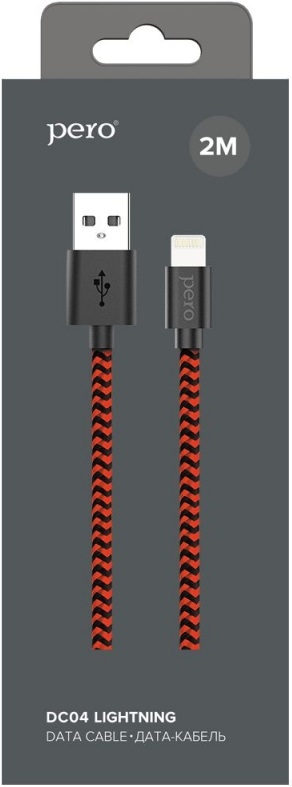 PERO Кабель DC04 USB - 8pin Lightning, 2м