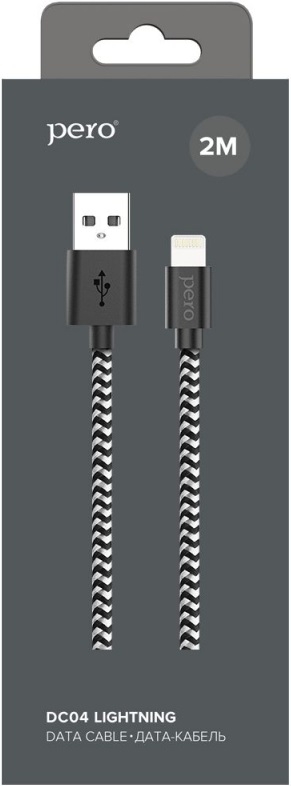 PERO Кабель DC04 USB - 8pin Lightning, 2м