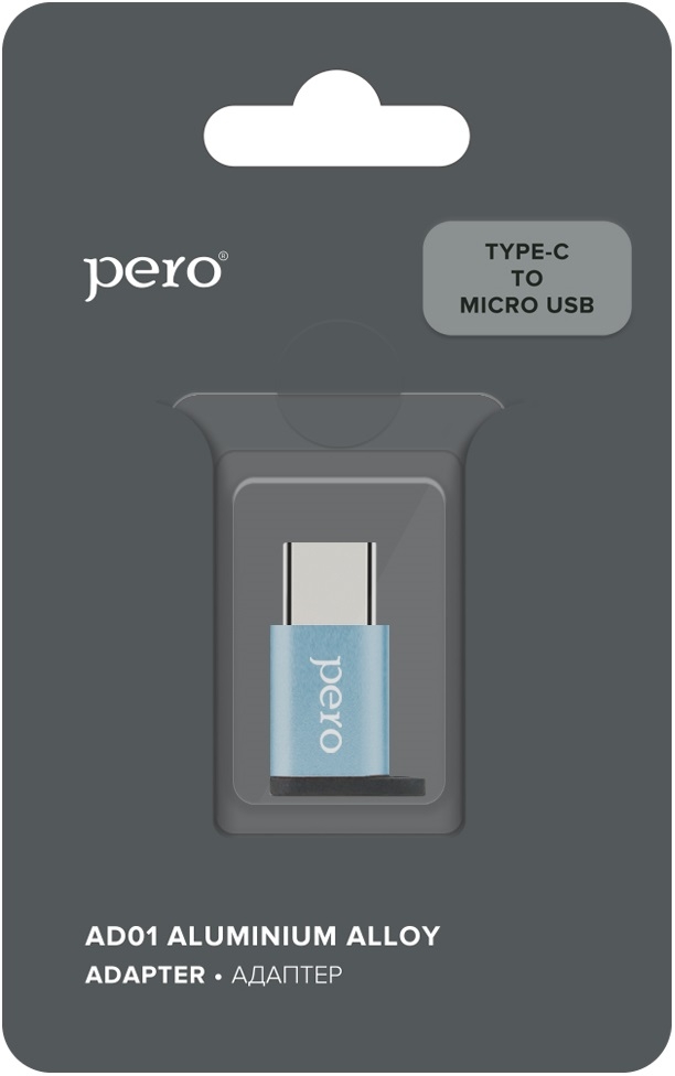 PERO Адаптер AD01 microUSB - USB Type-C