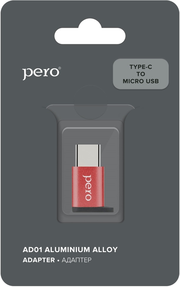 PERO Адаптер AD01 microUSB - USB Type-C