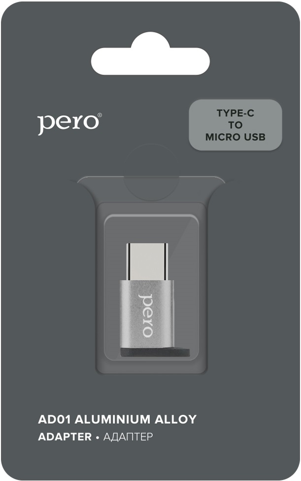 PERO Адаптер AD01 microUSB - USB Type-C
