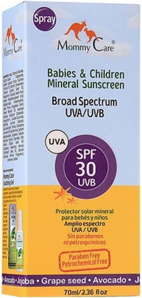 Mommy Care Натуральный солнцезащитный спрей SPF30