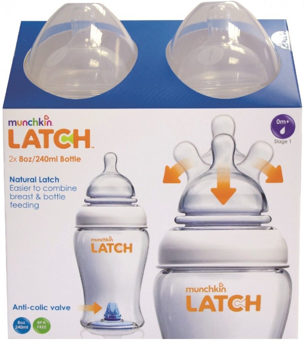 Munchkin Бутылочки для кормления Latch 240 мл (2 шт.)
